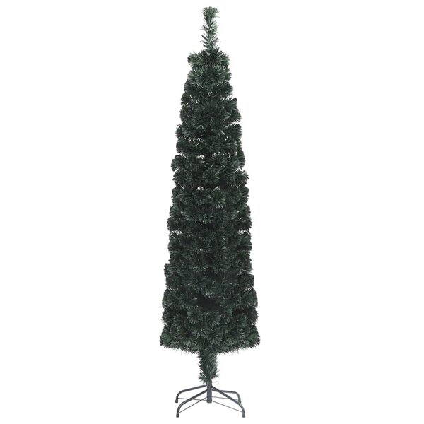 VidaXL dirbtinė siaura kalėdų eglutė su stovu, 120cm, optinis pluoštas atsiliepimas