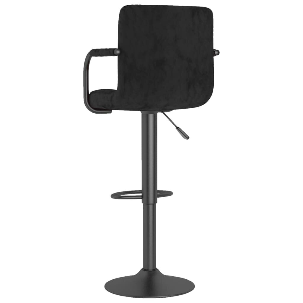 Baro taburetės, 2vnt., juodos spalvos цена и информация | Virtuvės ir valgomojo kėdės | pigu.lt
