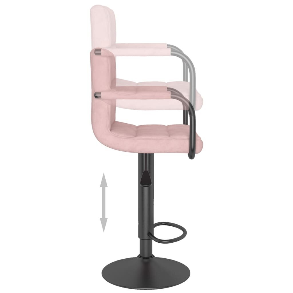 Baro taburetės, 2vnt., rožinės spalvos kaina ir informacija | Virtuvės ir valgomojo kėdės | pigu.lt