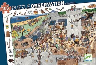 Dėlionė „Viduramžių pilis“, 100 dalių kaina ir informacija | Dėlionės (puzzle) | pigu.lt