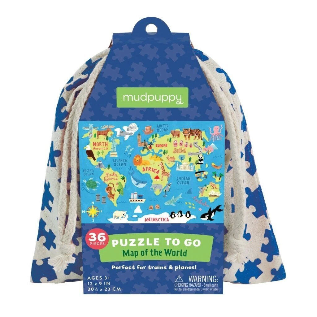 Dėlionė maišelyje Pasaulio žemėlapis kaina ir informacija | Dėlionės (puzzle) | pigu.lt