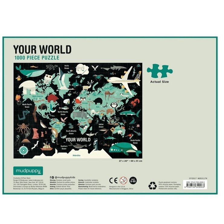 Dėlionė „Mūsų pasaulis“, 1000 dalių kaina ir informacija | Dėlionės (puzzle) | pigu.lt