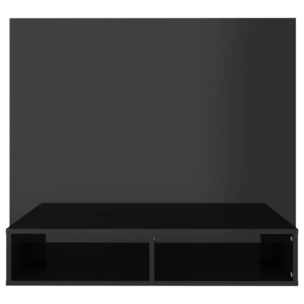 Sieninė TV spintelė, 102x23,5x90 cm, juoda цена и информация | TV staliukai | pigu.lt