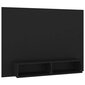 Sieninė televizoriaus spintelė, 120x23,5x90 cm, juoda kaina ir informacija | TV staliukai | pigu.lt