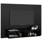 Sieninė TV spintelė, 120x23,5x90 cm, juoda цена и информация | TV staliukai | pigu.lt
