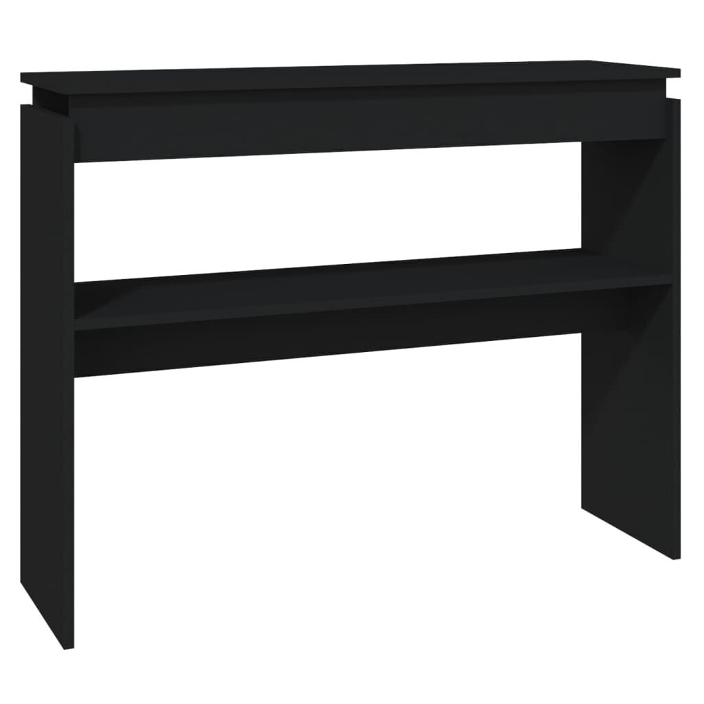 Konsolinis staliukas, 102x30x80cm, juodas kaina ir informacija | Kavos staliukai | pigu.lt