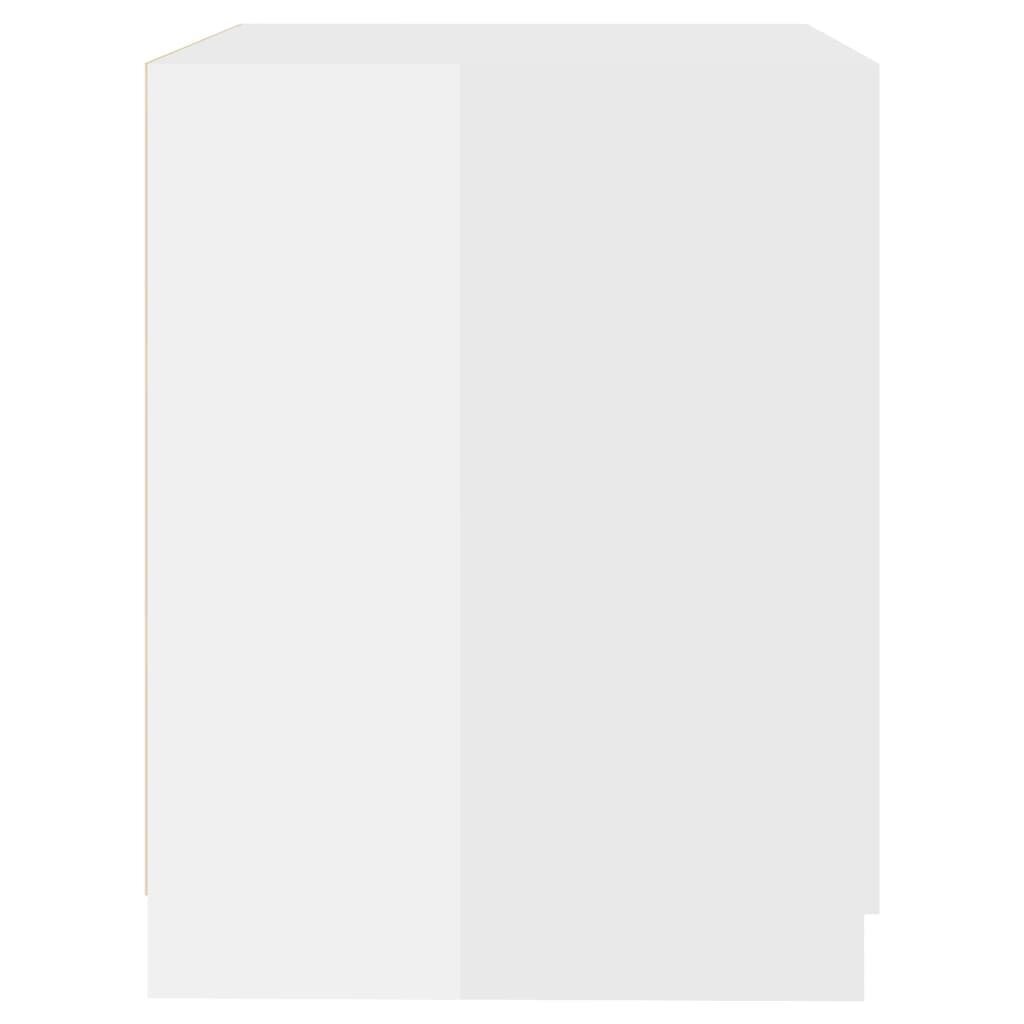 Skalbimo mašinos spintelė, 71x71,5x91,5 cm, balta цена и информация | Vonios spintelės | pigu.lt