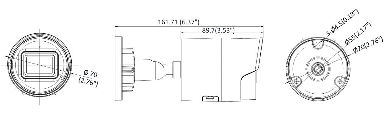 IP kamera Hikvision DS-2CD2086G2-IU цена и информация | Stebėjimo kameros | pigu.lt