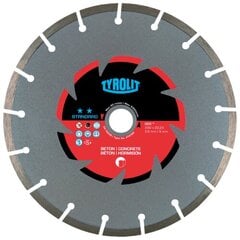 Deimantinis pjovimo diskas betonui Tyrolit Standard** (230X2.6X22.2) kaina ir informacija | Mechaniniai įrankiai | pigu.lt