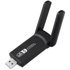 Tinklo plokštė wifi usb adapteris 1200mbps dvigubas kaina ir informacija | Adapteriai, USB šakotuvai | pigu.lt