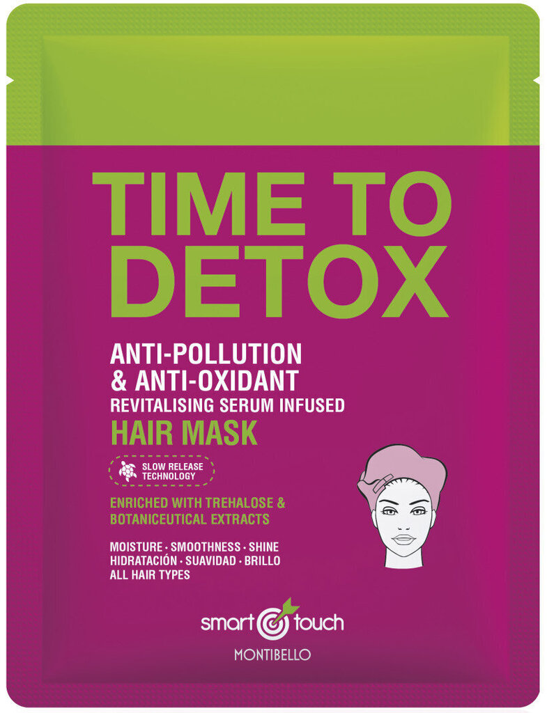 Montibello Smart Touch Time To Detox plaukų kaukė-serumas kaina ir informacija | Priemonės plaukų stiprinimui | pigu.lt