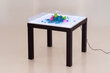 Rinkinys: šviesos stalas(juodas) + smėlio ir vandens antstalis kaina ir informacija | Vaikiškos kėdutės ir staliukai | pigu.lt