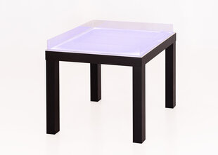 Hабор: cветовой стол для рисования песком + Оригинальная стеклянная столешница с подсветкой цена и информация | Детские столы и стулья | pigu.lt