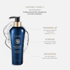 Rinkinys plaukų priežiūrai T-LAB Professional Sapphire Energy: šampūnas 300ml + kondicionierius - kaukė 300ml + dulksna 150ml цена и информация | Средства для укрепления волос | pigu.lt
