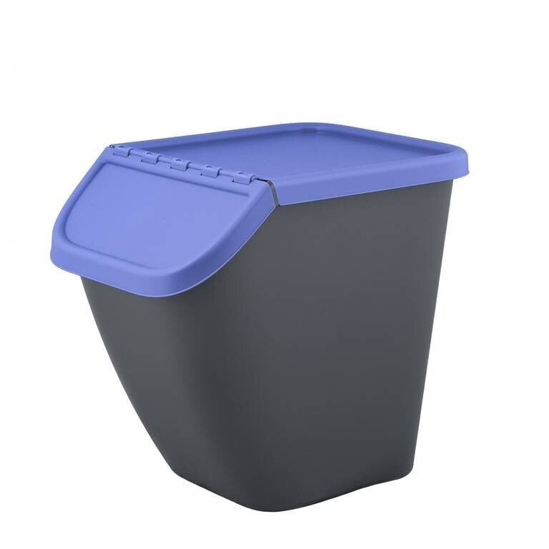 BranQ atliekų rūšiavimo šiukšliadėžė Pelican, 23 l, mėlyna kaina ir informacija | Šiukšliadėžės | pigu.lt