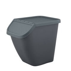BranQ atliekų rūšiavimo šiukšliadėžė Pelican, 23 l, juoda kaina ir informacija | Šiukšliadėžės | pigu.lt