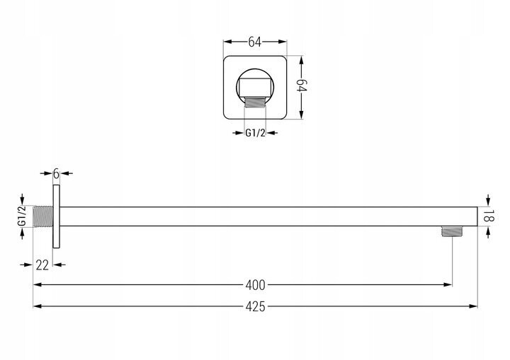 Potinkinis dušo komplektas Mexen Uno DR02 6in1, Black kaina ir informacija | Dušo komplektai ir panelės | pigu.lt