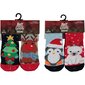 Kalėdinės kojinės su neslystančiu padu kūdikiams Apollo Merry Christmas Baby, 2 poros цена и информация | Žiemos drabužiai vaikams | pigu.lt