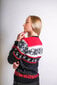 Kalėdinis megztinis moterims R756 цена и информация | Megztiniai moterims | pigu.lt