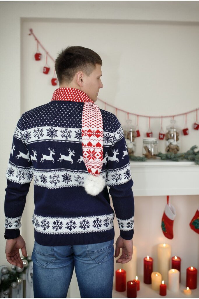 Kalėdinis megztinis vyrams R758 kaina ir informacija | Megztiniai vyrams | pigu.lt