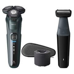 Бритва для мужчин Philips SHAVER Series 5000 S5584/57, зеленая / серая цена и информация | Электробритвы | pigu.lt