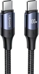 USAMS U71 USB-C в USB-C 100W PD 3м, черный цена и информация | Кабели для телефонов | pigu.lt