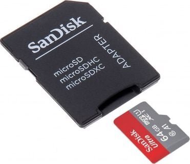 SanDisk SD-MICRO-10/64-SAND цена и информация | Atminties kortelės fotoaparatams, kameroms | pigu.lt