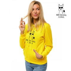 Džemperis su gobtuvu moterims No drama Llama JS/W0245551 kaina ir informacija | Džemperiai moterims | pigu.lt