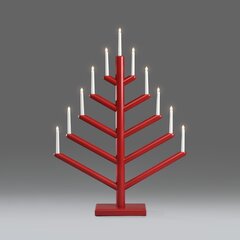 LED žvakidė, raudona kaina ir informacija | Kalėdinės dekoracijos | pigu.lt