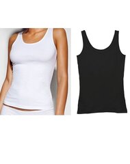Apatiniai marškinėliai moterims Atlantic 47105317, balti цена и информация | Женская майка из шерсти мериноса с длинным рукавом, черная | pigu.lt