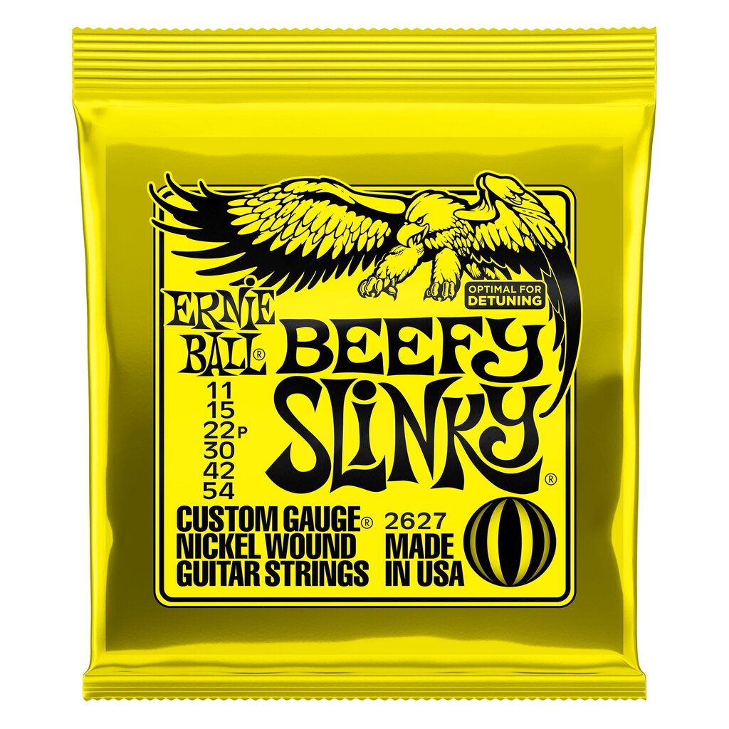 Stygos el. gitarai Ernie Ball P02627 Beefy Slinky 11-54 kaina ir informacija | Priedai muzikos instrumentams | pigu.lt