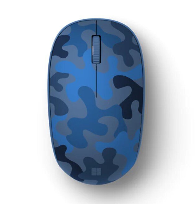 Microsoft Bluetooth Mouse Nightfall Camo Special Edition, mėlyna kaina ir informacija | Pelės | pigu.lt