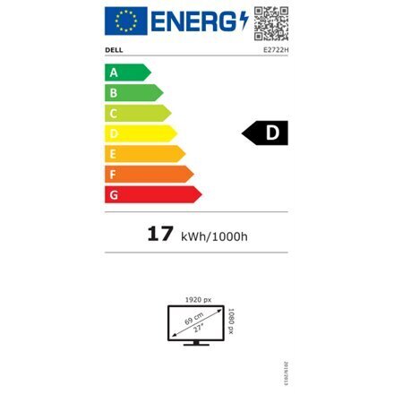 Dell E2722H kaina ir informacija | Monitoriai | pigu.lt