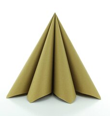 Servetėlės Linclass® Airlaid Gold 40x40cm (12vnt) kaina ir informacija | Staltiesės, servetėlės | pigu.lt