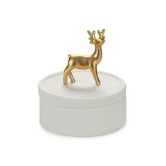 Porcelianinis indelis su dangteliu Deer 10cm kaina ir informacija | Interjero detalės | pigu.lt