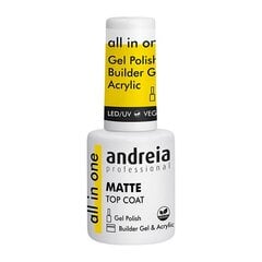 Лак для ногтей Andreia All In One Matte Top Coat (10,5 мл) цена и информация | Лаки, укрепители для ногтей | pigu.lt