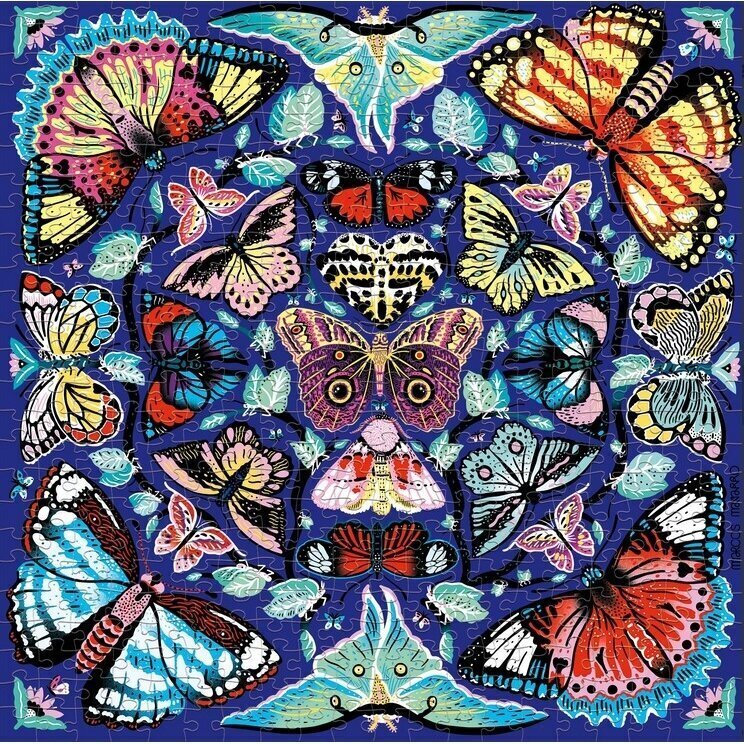 Dėlionė visai šeimai Drugelių kaleidoskopas, 500 dalių цена и информация | Dėlionės (puzzle) | pigu.lt