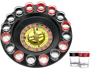 Vakarėlių ruletės žaidimas + stikliukai 16 vnt kaina ir informacija | Azartiniai žaidimai, pokeris | pigu.lt