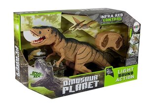 Nuotoliniu būdu valdomas dinozauras Lean Toys Tyrannosaurus Rex, rudas kaina ir informacija | Žaislai berniukams | pigu.lt