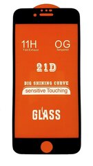 Hallo Full Face 21D Tempered Glass Apsauginis stiklas su rėmeliu Apple iPhone 6 / 6s kaina ir informacija | Apsauginės plėvelės telefonams | pigu.lt