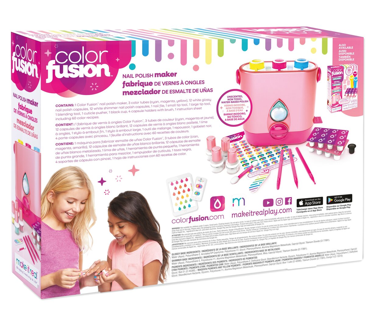 MAKE IT REAL „Color Fusion“ manikiūro rinkinys kaina ir informacija | Kosmetika vaikams ir mamoms | pigu.lt