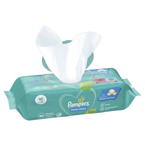 Drėgnos servetėlės Pampers Fresh Clean 15x80 vnt. цена и информация | Drėgnos servetėlės, paklotai | pigu.lt