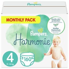 Sauskelnės Pampers Harmonie Monthly Pack, 4 dydis, 9-14 kg, 160 vnt. kaina ir informacija | Sauskelnės | pigu.lt