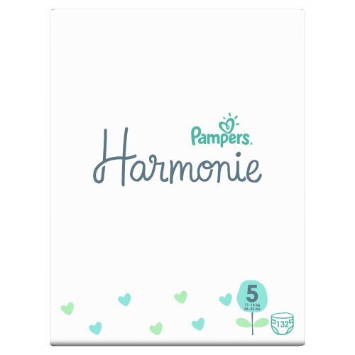 Sauskelnės Pampers Harmonie Monthly Pack, 5 dydis, 11-16 kg, 132 vnt. kaina ir informacija | Sauskelnės | pigu.lt