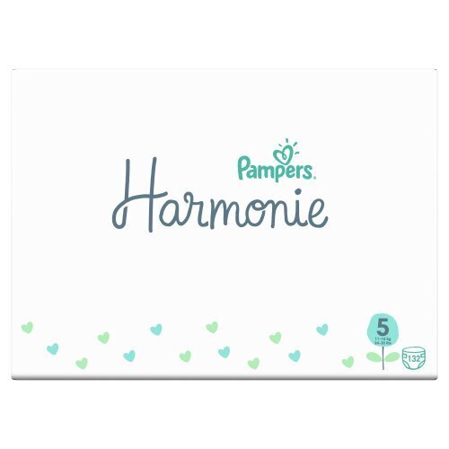 Sauskelnės Pampers Harmonie Monthly Pack, 5 dydis, 11-16 kg, 132 vnt. kaina ir informacija | Sauskelnės | pigu.lt