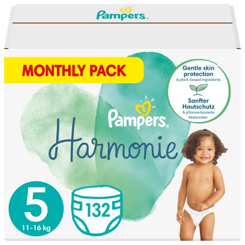 Sauskelnės Pampers Harmonie Monthly Pack, 5 dydis, 11-16 kg, 132 vnt. цена и информация | Sauskelnės | pigu.lt