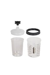 Mirka Paint Cup System 180ml, filtro dangtelis 125µm, 50 / vnt kaina ir informacija | Mechaniniai įrankiai | pigu.lt