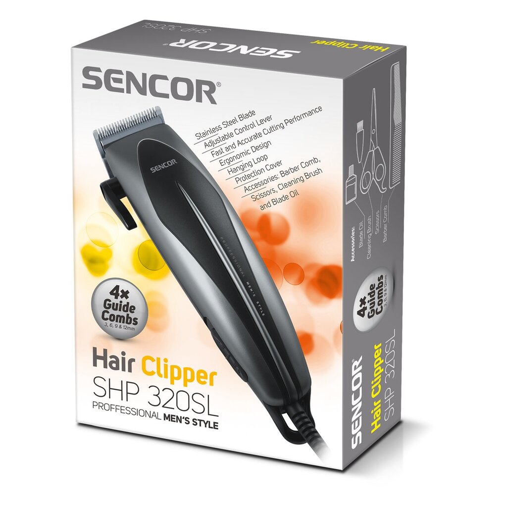 Sencor SHP 320 SL kaina ir informacija | Plaukų kirpimo mašinėlės | pigu.lt
