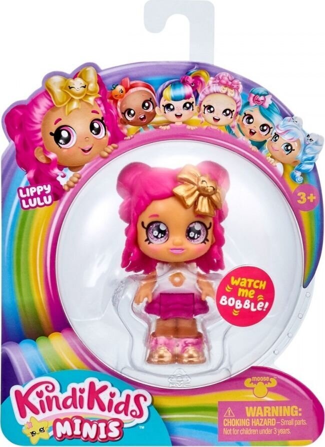 Figūrėlė Moose Kindi Kids Mini Lippy Lulu, rožinė kaina ir informacija | Žaislai mergaitėms | pigu.lt