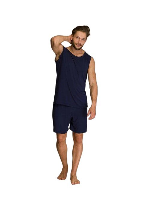 Pižama vyrams Key MNS001, mėlyna kaina ir informacija | Vyriški chalatai, pižamos | pigu.lt